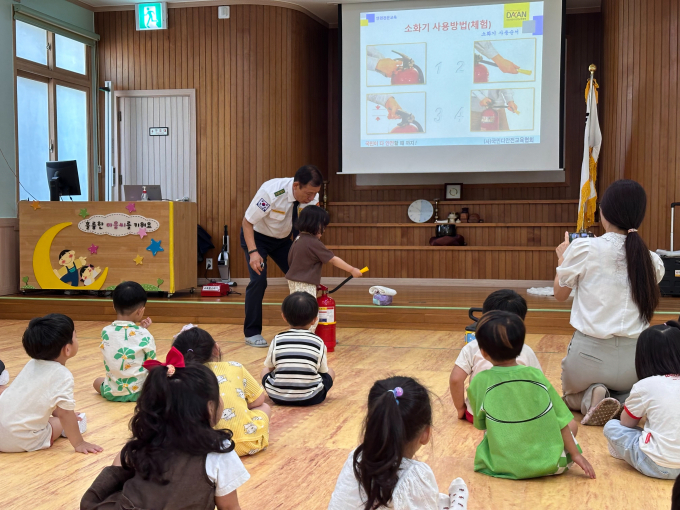 지난 3일 대구시민안전테마파크에서 안전교육이 진행되고 있다./사진제공=경북 상주시