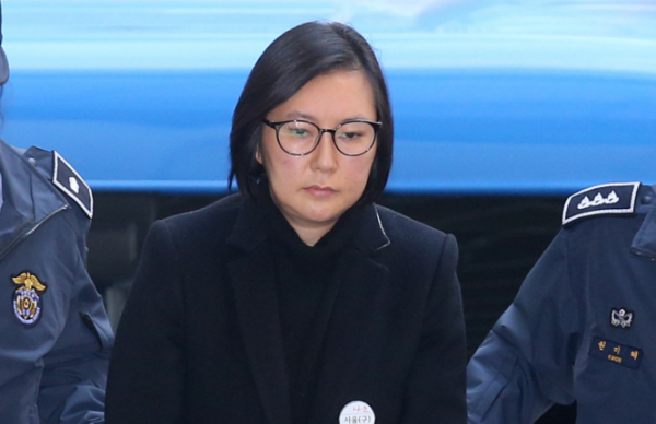 박근혜 정부 국정농단의 주범 최서원(개명 전 최순실)씨의 조카 장시호씨가 투신을 시도했다가 구조된 것으로 전해졌다. 사진은 최서원씨(개명 전 최순실)의 조카 장시호씨 모습. /사진=머니투데이