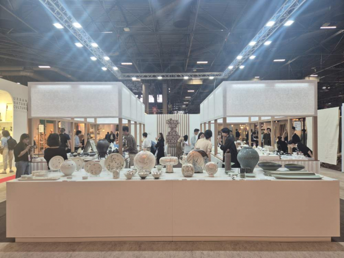 프랑스 파리 노르빌뺑드 전시장에서 열리는 '2025 메종&오브제(MAISON&OBJET PARIS 2025)'에 설치된 여주시·이천시 부스. /사진제공=여주시