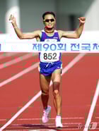 이봉주의 현역 시절 마지막 대회였던 2009년 전국 체전 당시의 모습. (대한체육회 제공)