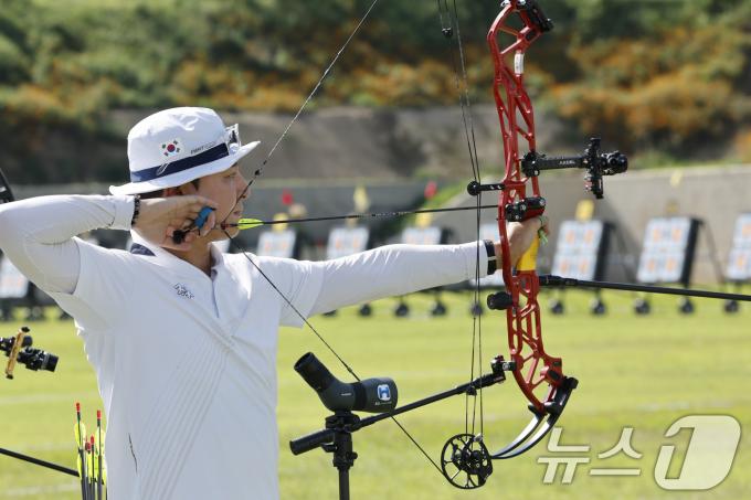 한국남자 컴파운드의 김종호./뉴스1 ⓒ News1 김태성 기자