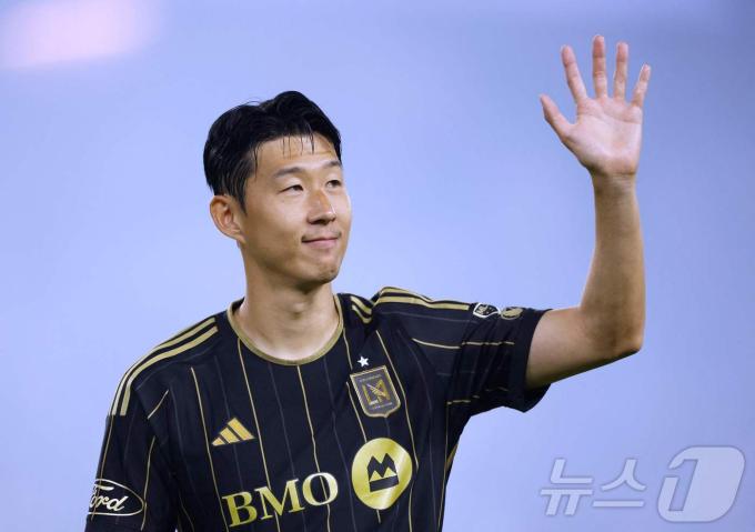 LA FC 소속의 손흥민 ⓒ AFP=뉴스1