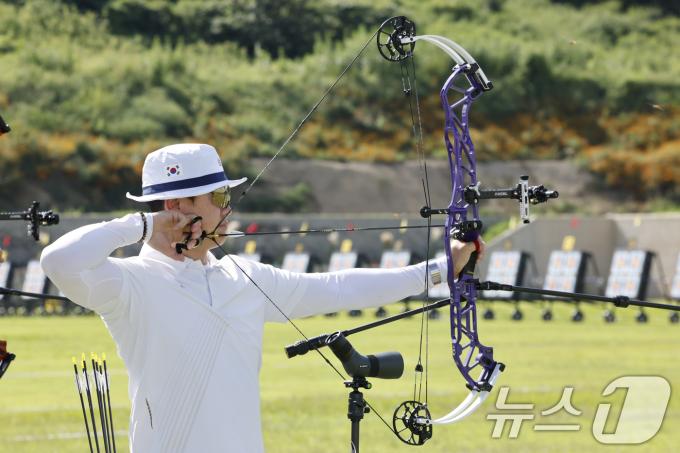한국 남자 컴파운드의 최용희. /뉴스1 ⓒ News1 김태성 기자