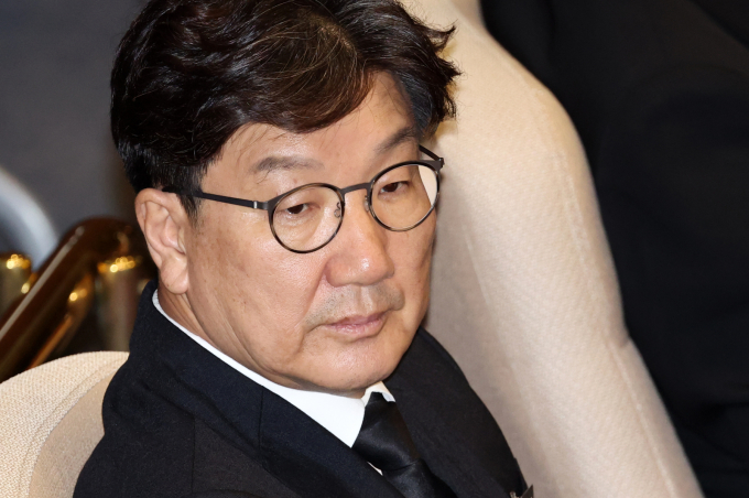 통일교 측으로부터 불법 정치자금을 받은 혐의로 구속영장이 청구된 권성동 국민의힘 의원에 대한 체포동의안이 9일 국회 본회의에 보고된다. 사진은 지난 1일 권성동 국민의힘 의원이 서울 여의도 국회에서 열린 제429회 국회(정기회) 개회식에 참석한 모습. /사진=뉴스1