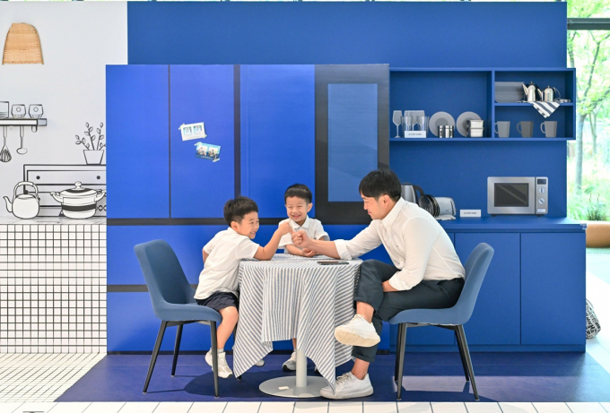 삼성물산 건설부문(이하 삼성물산)이 래미안갤러리에서 신규 전시를 오는 11월까지 진행한다. 사진은 래미안갤러리 A.P.T. Moment 포토존. /사진=삼성물산