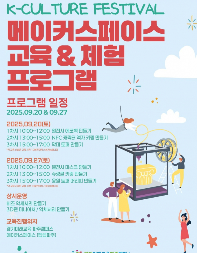 '메이커스페이스 체험형 프로그램' 운영 안내./사진제공=경기도 