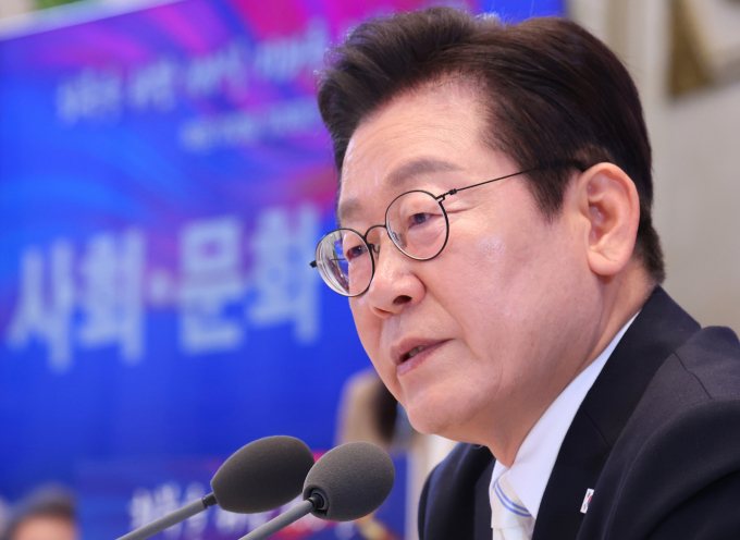사진은 지난 11일 청와대 영빈관에서 취임 100일 기자회견을 진행하는 이재명 대통령. /사진=뉴시스(대통령실통신사진기자단)