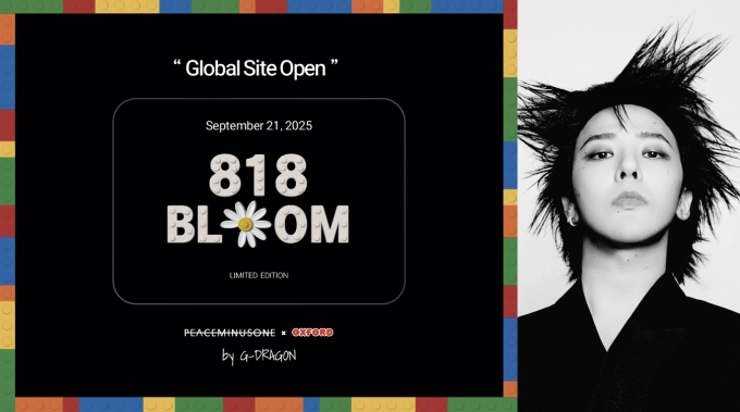 지드래곤이 제작한 한정판 블록 꽃 '818 BLOOM'이 공개 예정이다. /사진=알리익스프레스