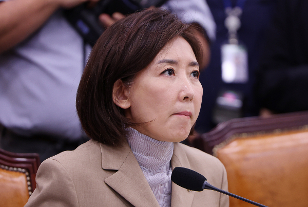 국회 법제사법위원회가 여당 주도로 나경원 국민의힘 의원에 대한 야당 간사 선임 안건을 부결했다. 사진은 나경원 국민의힘 의원이 16일 오전 서울 여의도 국회에서 열린 법제사법위원회 전체회의에 참석한 모습. /사진=뉴시스