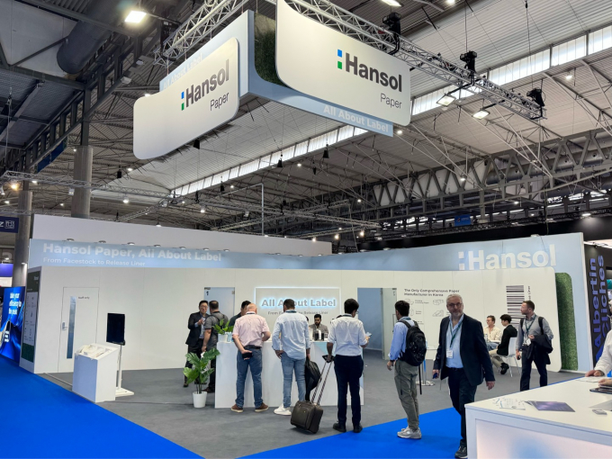 스페일 바로셀로나 'LABELEXPO EUROPE 2025' 한솔제지 부스. /사진=한솔제지