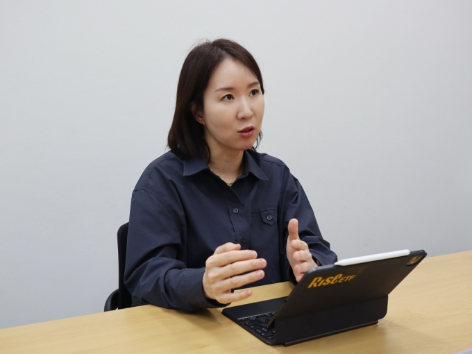 노아름 본부장이 머니S와 인터뷰를 진행 중이다. /사진=KB자산운용 