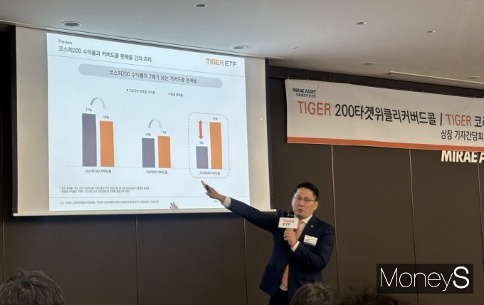 사진은 기자간담회를 진행하는 윤병호 미래에셋자산운용 전략ETF운용본부장. /사진=염윤경 기자