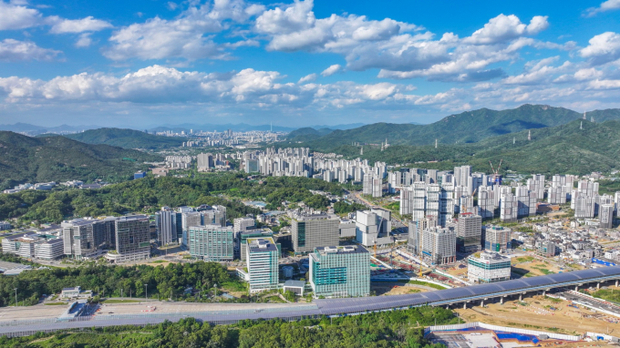 과천 지식정보타운 전경. /사진제공=과천시