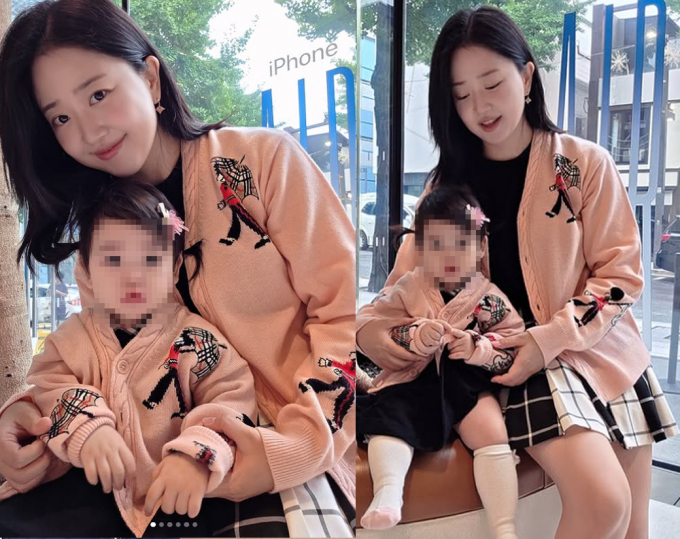 방송인 박수홍의 아내 김다예가 지난 20일 인스타그램에 딸 재이와 근황을 올렸다. 사진은 박수홍의 아내 김다예와 딸 재이 모습. /사진=김다예 인스타그램 캡처