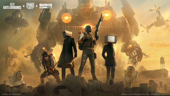 글로벌 인기 게임 ‘PUBG: 배틀그라운드’(이하 배틀그라운드)와 ‘배틀그라운드 모바일’이 할로윈을 맞아 유튜브 애니메이션 시리즈 ‘스키비디 토일렛(Skibidi Toilet)’과 협업한다. /사진제공=크래프톤