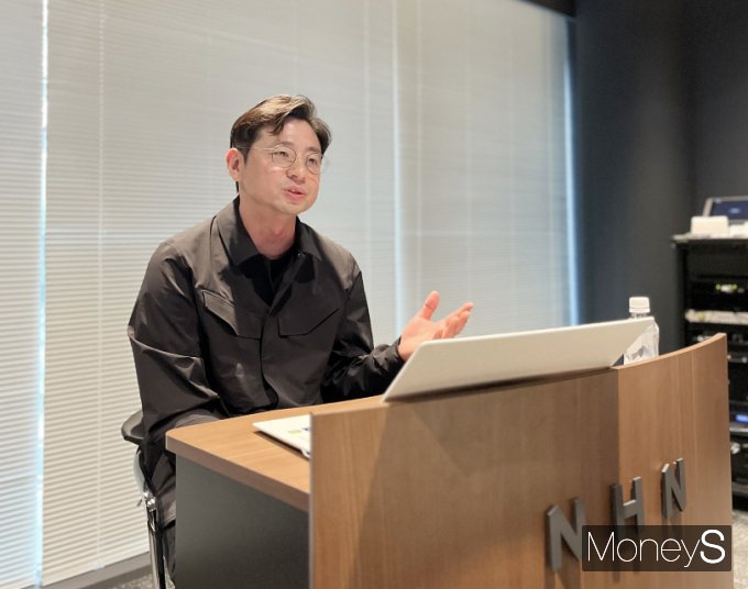 김상호 NHN 게임사업본부장이 지난 25일 NHN 일본 사옥 'NHN아틀리에'에서 인터뷰하고 있다. /사진=NHN