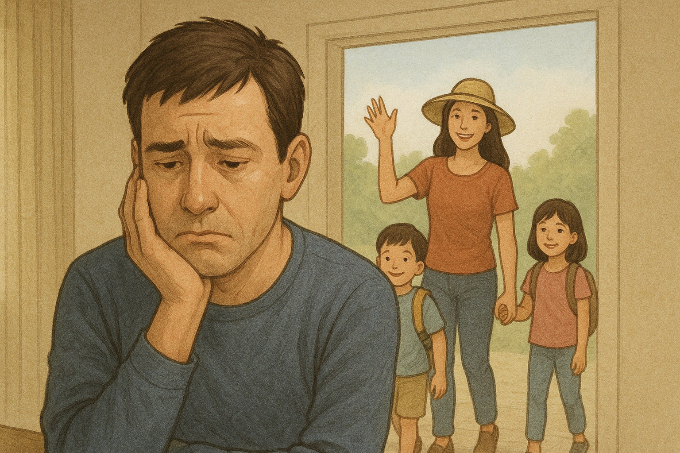 추석 연휴를 앞두고 떡집 장사로 바쁜 40대 남성이 아이들과 함께 여행을 가겠다는 아내에게 서운함을 표했다. 사진은 기사의 이해를 돕기 위해 생성형 AI(인공지능)로 만든 장면. /사진=챗GPT