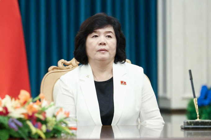 왕이 중국 정치국위원 겸 외교부장이 중국 베이징에서 최선희 북한 외무상을 만난 모습이 공개됐다. 사진은 지난 7월12일 북한 원산에서 최 외무상이 러시아 외무장관을 만난 모습. 해당 기사와 직접적인 연관없음. /사진=로이터