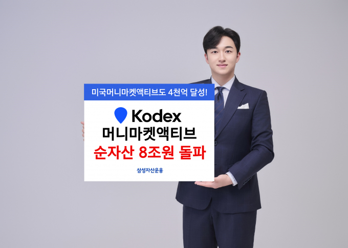  KODEX 머니마켓액티브가 순자산 8조원을, KODEX 미국머니마켓액티브도 상장 4개월 만에 순자산 4000억원을 돌파했다. /사진=삼성자산운용