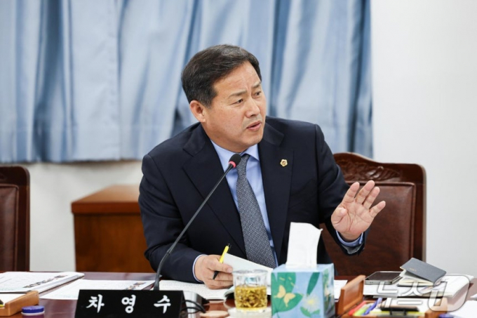 차영수 전남도의원이 임시회에서 질의하고 있다./뉴스1