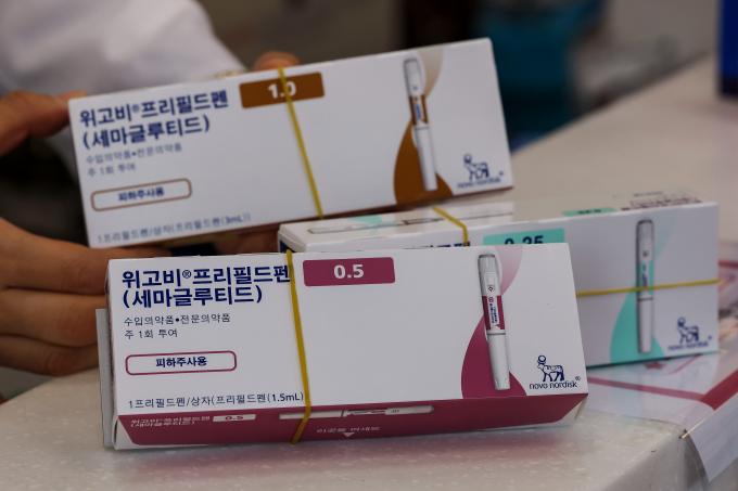 비만 치료제 위고비(성분명 세마글루타이드)와 마운자로(성분명 터제파타이드)의 특징이 주목된다. 사진은 위고비 제품 모습. /사진=뉴시스
