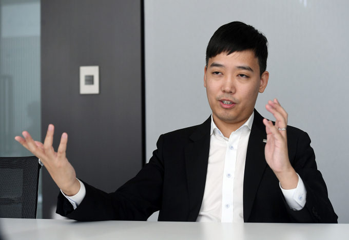 미래에셋자산운용 김남호 글로벌ETF 운용본부장은 2일 TIGER 미국배당다우존스 ETF에 대한 웹세미나를 열었다. 사진은 김남호 미래에셋자산운용 본부장. /사진=장동규 기자