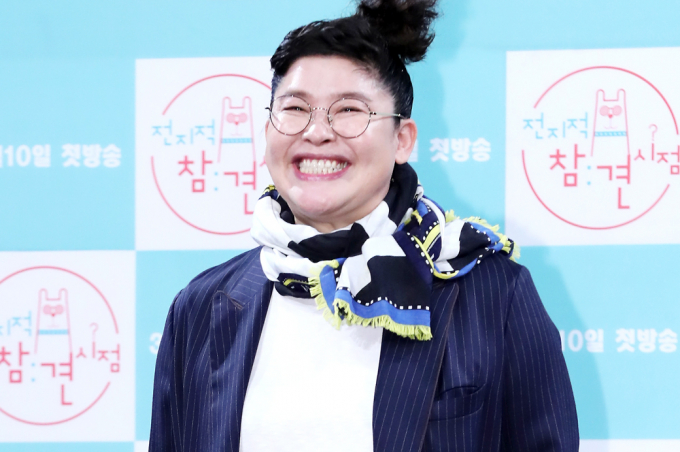 개그맨 겸 방송인 이영자가 오는 4일 방송되는 MBC 예능 프로그램 '전지적 참견 시점'에 출연해 가맥집을 오픈한다. 사진은 2018년 3월7일 방송인 이영자가 서울 마포구 상암동 MBC에서 열린 새 예능프로그램 '전지적 참견 시점' 제작발표회에서 포즈를 취하고 있는 모습. /사진=머니투데이