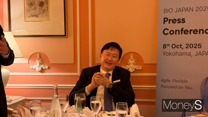 사진은 지난 8일 일본 요코하마에서 열린 기자 간담회에 참석한 존림 대표. /사진=김동욱 기자