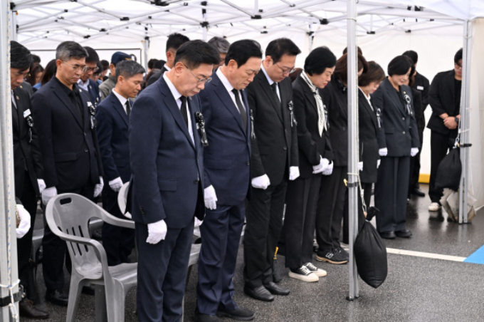 14일 오전, 전진선 양평군수 등 500여 명이 참석한 가운데 단월면사무소에서 故 정희철 단월면장 영결식이 엄수됐다. /사진제공=양평군