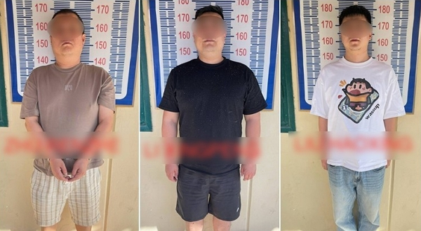 캄보디아에서 숨진 예천 출신 대학생의 통장에서 자금세탁 정황이 밝혀졌다. 사진은 캄보디아 검찰에 기소된 한국인 대학생 살해 혐의 중국인 3명. /사진=현지 매체(크메르타임스) 캡처
