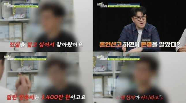 이혼한 지 6년 만에 진실을 안게된 싱글대디의 충격적인 사연이 등장했다. /사진=탐정들의 영업비밀 방송캡처