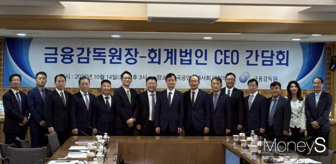 사진은 14일 서울 서대문구 한국공인회계사협회에서 진행된 금융감독원장-회계법인 CEO 간담회. /사진=염윤경 기자