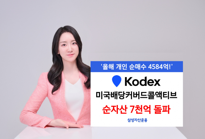 삼성자산운용의 'KODEX 미국배당커버드콜액티브' ETF가 순자산 7000억원을 넘었다. /사진=삼성운용