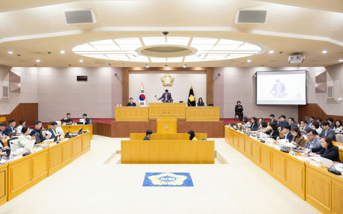 15일 개회한 양주시의회 본회의장 전경. /사진제공=양주시의회