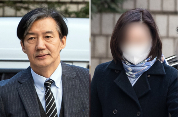 조국(왼쪽) 조국혁신당 비상대책위원장의 부인 정경심 전 동양대학교 교수가 딸 조민 씨의 표창장이 가짜라고 주장한 최성해 동양대 총장 등을 고소했다. /사진=뉴스1