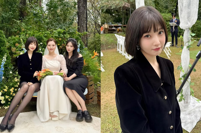 걸그룹 레드벨벳 조이가  MBC '나 혼자 산다'에 출연했던 친동생의 결혼식을 인증했다. 사진은 레드벨벳 조이가 자신의 친동생 결혼식에서 찍은 모습. /사진=레드벨벳 조이 인스타그램
