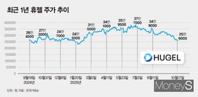 휴젤의 주가 반등 전략이 주목된다. 사진은 최근 1년 휴젤 주가 추이. /그래픽=강지호 기자