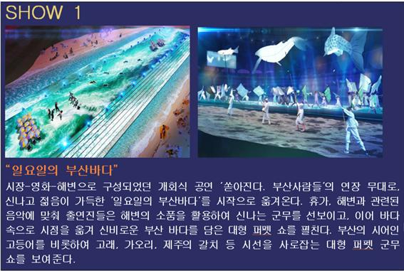 폐회식에서 진행될 연출안/사진=부산시