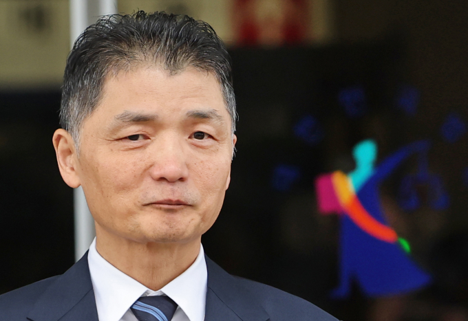 22일 메리츠증권이 카카오 목표가를 8만6000원에서 7만4000원으로 내렸다. 사진은 전날 1심 무죄를 선고받은 카카오 창업자 김범수 의장./사진=뉴스1