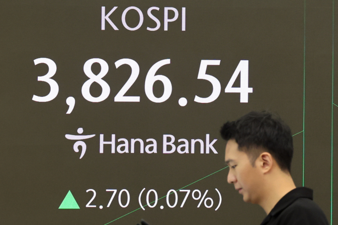 22일  코스피는 3.39p(0.09%) 오른 3827.23으로 시작, 코스닥은 0.01p(0.0%) 오른 872.51로 장을 시작했다./사진=뉴스1