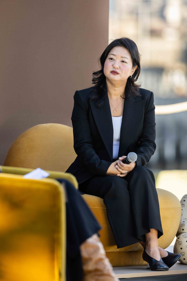 정새라 랜딩인터내셔널 대표가 미국 뉴욕에서 K뷰티의 지속성장을 위한 조언을 했다. /사진=랜딩인터내셔널