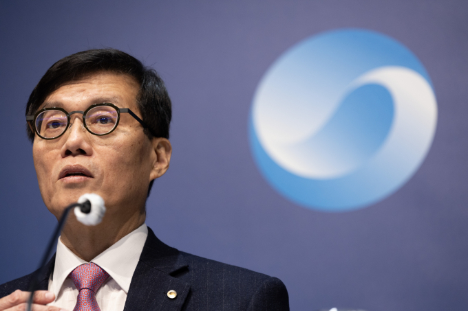 이창용 한국은행 총재가 16일 오전 서울 중구 한국은행에서 금융통화위원회 기준금리 결정에 관한 기자간담회를 하고 있다./사진=뉴스1