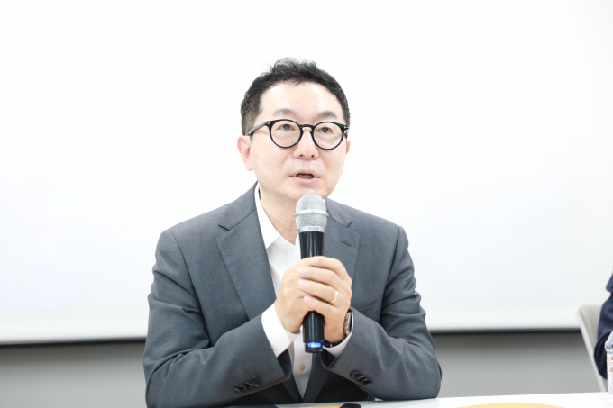 사진은 질문에 답변하는 차 대표. /사진=차백신연구소