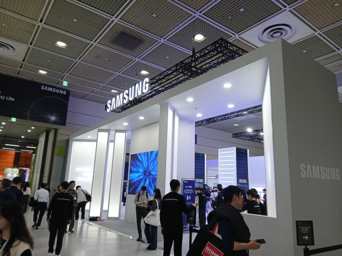 SEDEX 2025 삼성전자 부스 입구. /사진=지선우 기자
