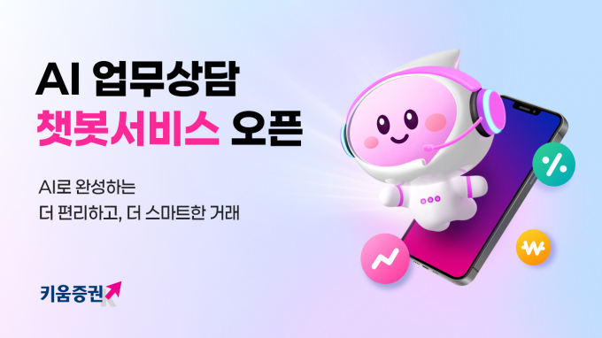 키움증권이 AI 챗봇을 출시해 24시간 상담이 가능해졌다. /사진=키움증권