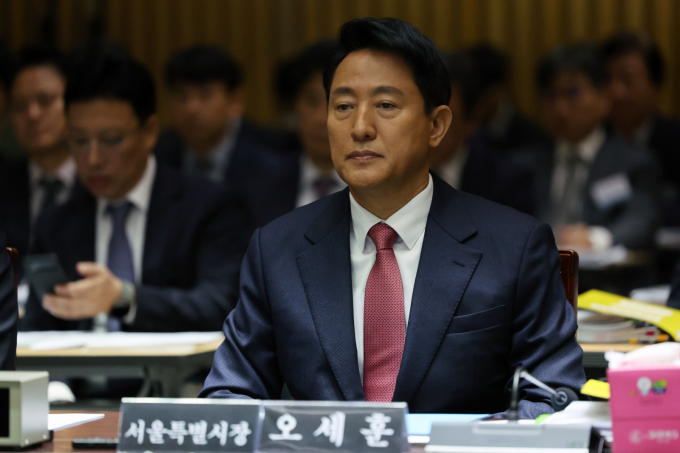 오세훈 서울시장이 정부의 10·15 부동산 대책에 대해 실수요자 타격이 클 것이라고 평가했다. 사진은 오세훈 서울시장이 23일 오전 서울 중구 서울시청에서 열린 국회 행정안전위원회 서울시청 국정감사에 출석한 모습. /사진=뉴스1