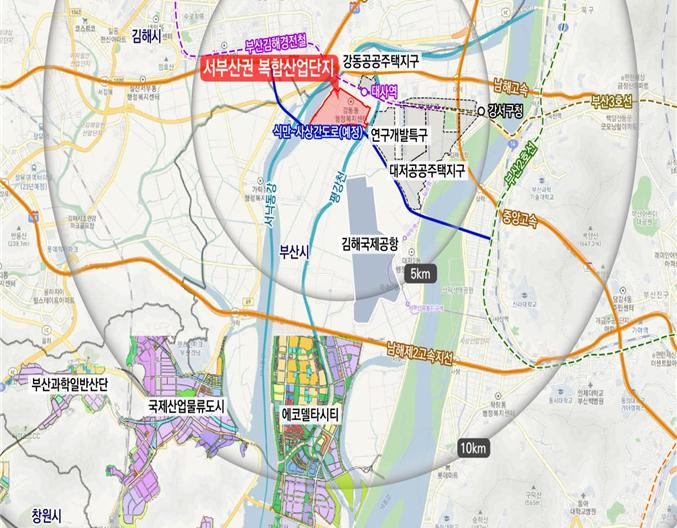 서부산권 복합산업단지 위치도/사진=부산시