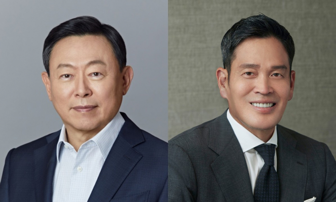 신동빈 롯데그룹 회장(왼쪽), 정용신 신세계그룹 회장 등 국내 유통산업을 이끌고 있는 주요 그룹 총수와 최고경영자(CEO)들이 '2025 경주 아시아태평양경제협력체(APEC) 정상회의'와 부대행사 참석을 위해 경주로 향한다. /사진=롯데, 이마트
