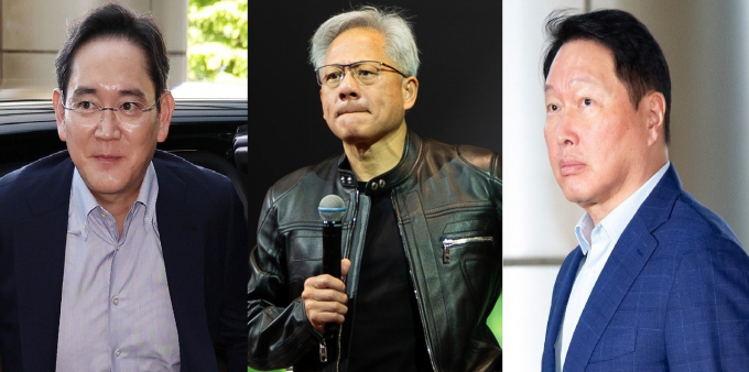이재용 삼성전자 회장·젠슨 황 엔비디아 CEO·최태원 SK그룹 회장/사진=뉴스1·머니투데이·뉴시스