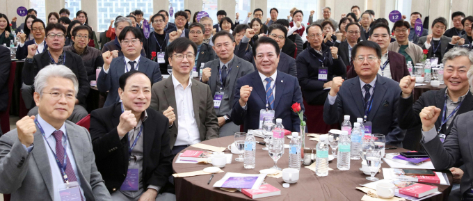 지난 29일 개최한 안양시 유망기업 조찬담회 모습. /사진제공=안양시